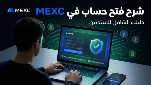 شرح فتح حساب في منصة MEXC بالصور (دليلك الشامل للمبتدئين 2026)